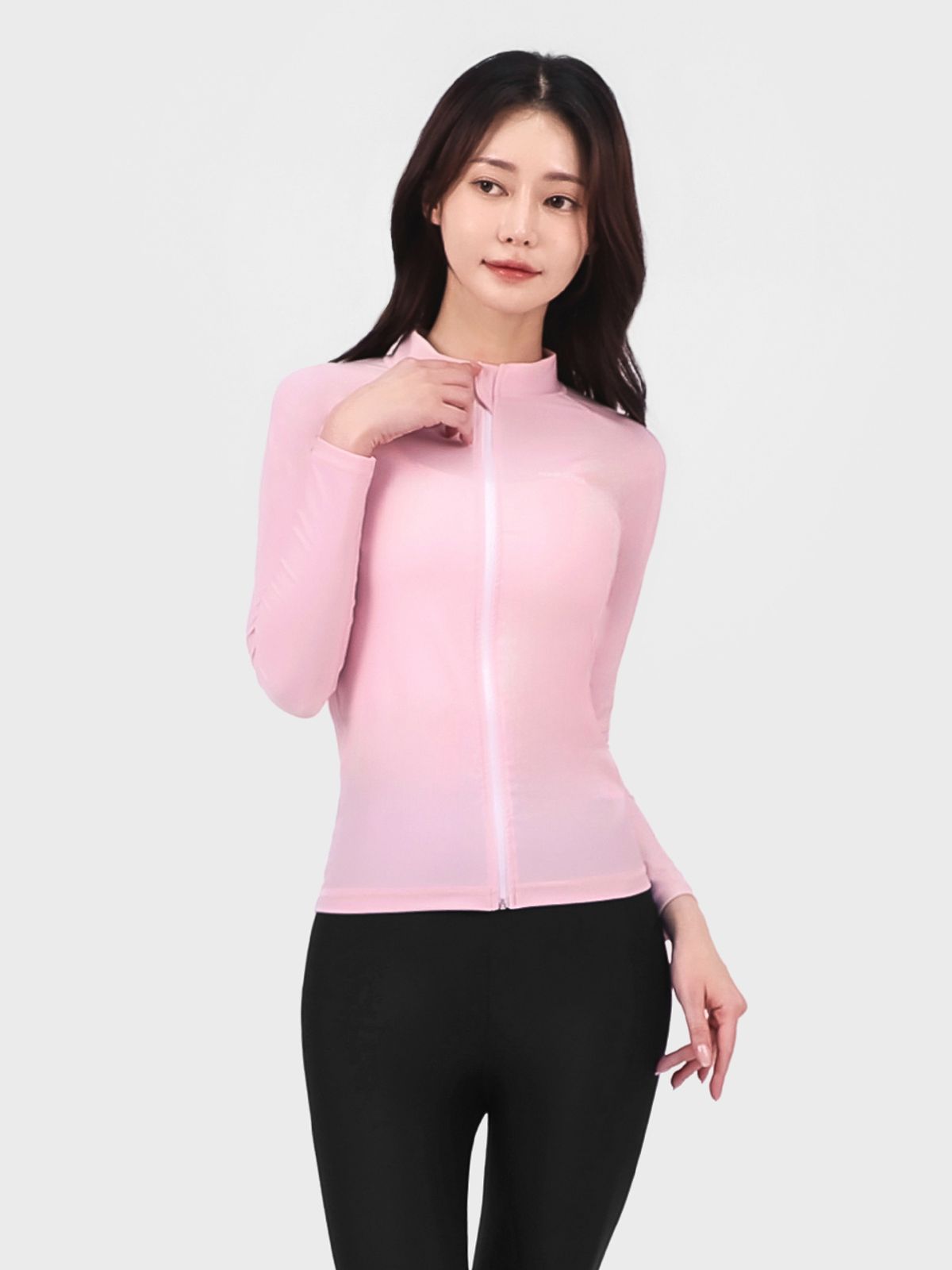 아쿠아티카(AQUATICA) 여성 래쉬가드집업 AQAWJP23002+워터레깅스 BK세트