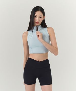 엘플렉스 P 하프 집업 슬리브리스