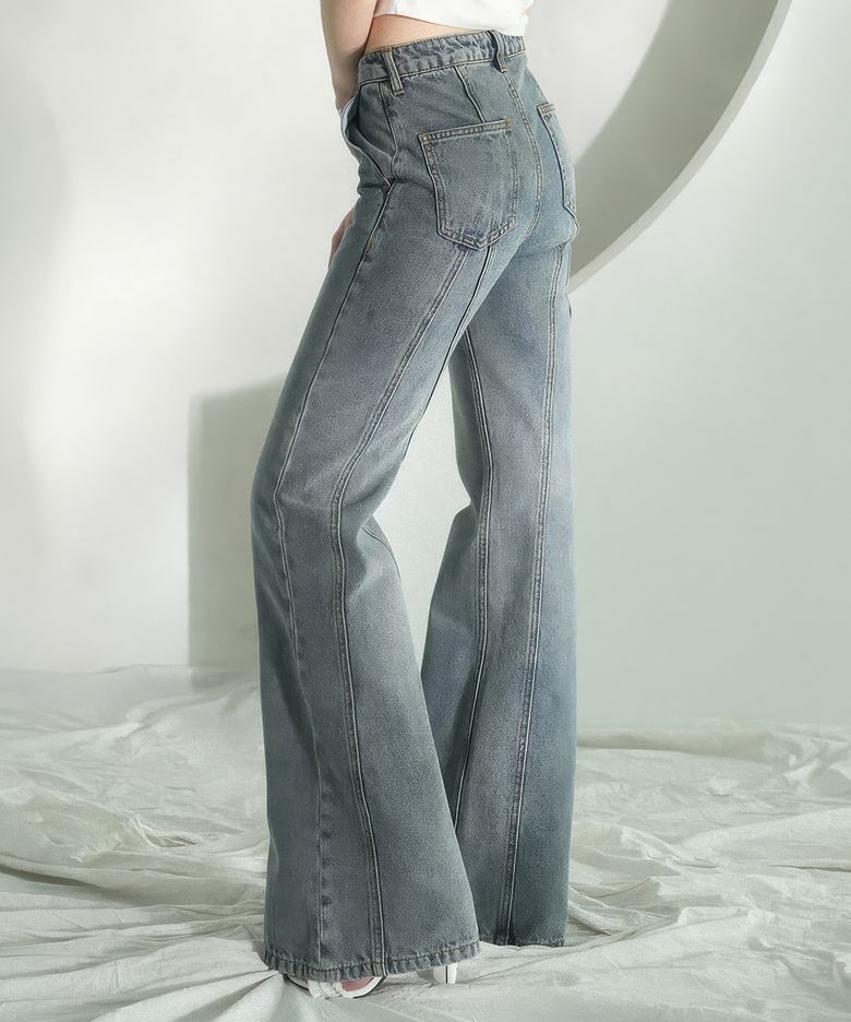 Back Slender Bootscut Jeans LIGHT BLUE