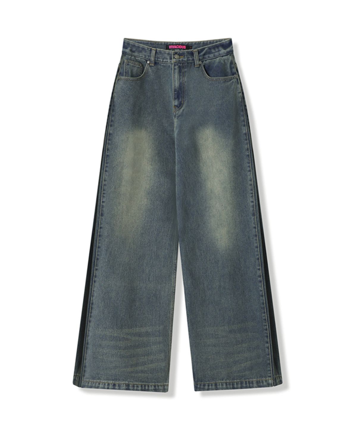 비바셔스(VIVACIOUS) Second Side-Point Pants YELLOW BLUE