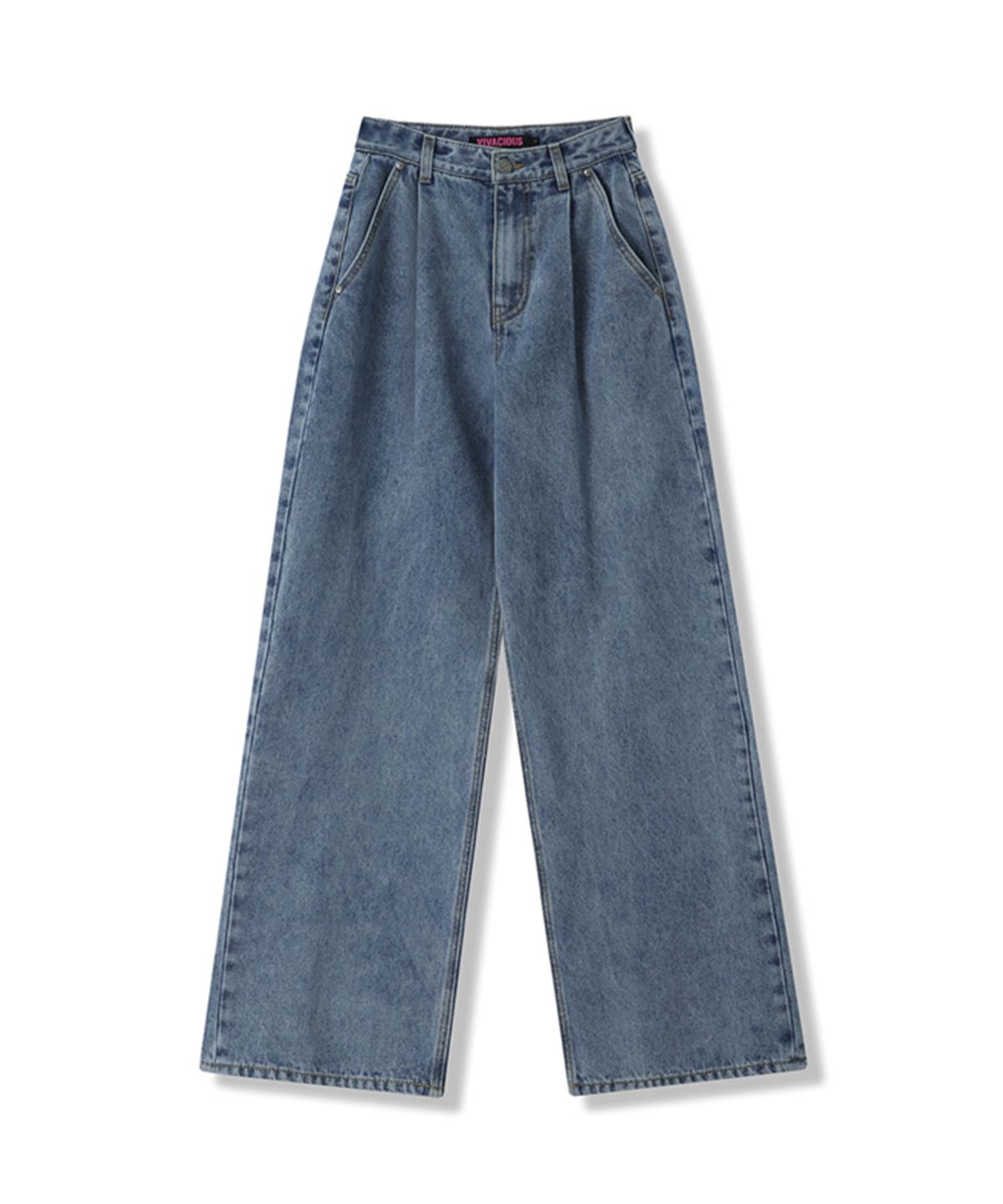 비바셔스(VIVACIOUS) Signature Pintuck Wide Pants INDIGO
