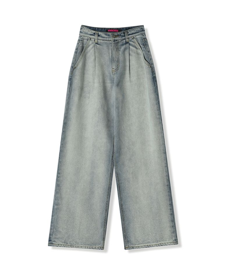 Signature Pintuck Wide Pants LIGHT BLUE