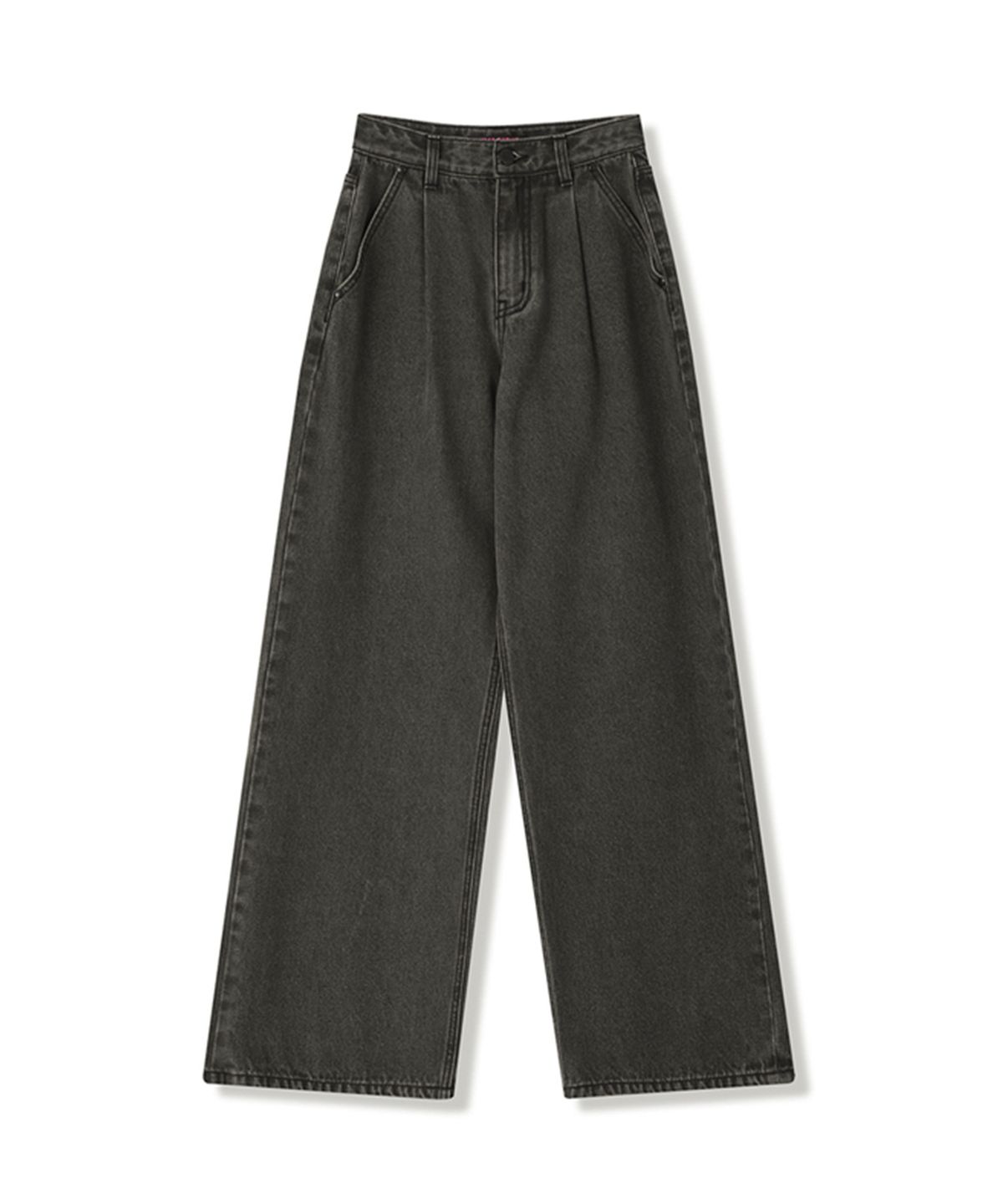 비바셔스(VIVACIOUS) Signature Pintuck Wide Pants RED BLACK