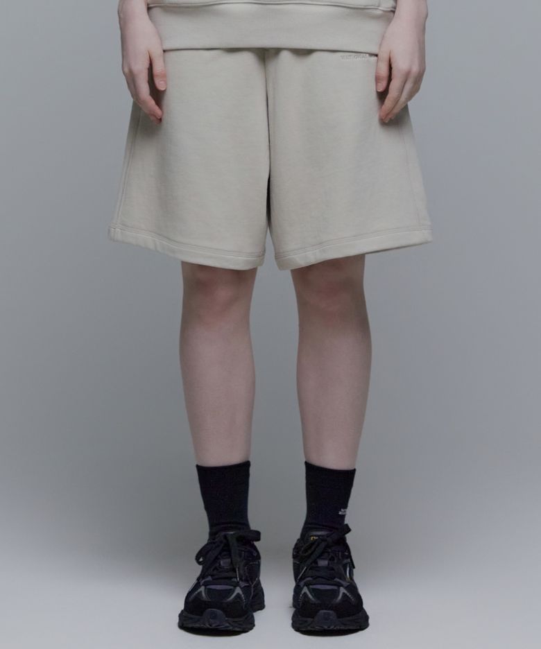 N242UHP030 피타 세미 와이드 숏 팬츠 OAK BEIGE