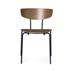 [원더라움] 헤르만 다이닝체어 다크스테인드오크/블랙