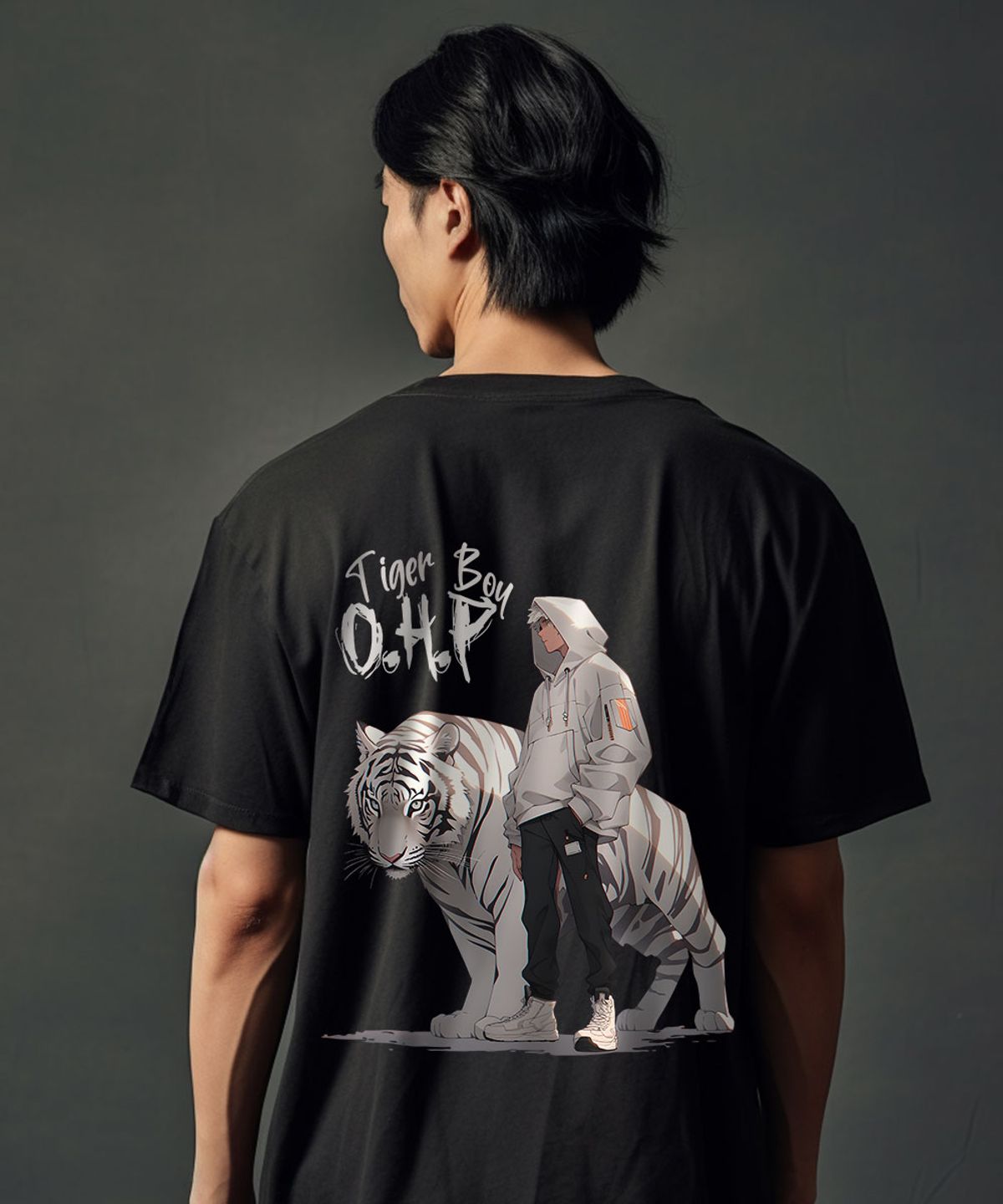 원헌드레드퍼센트(OHP) OHPxHARMONIA b백호와소년 세미오버 반팔티