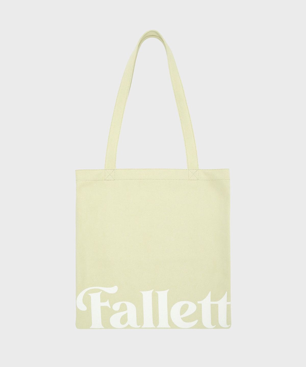 팔렛(FALLETT) 스토리 로고 에코백 라이트 옐로우
