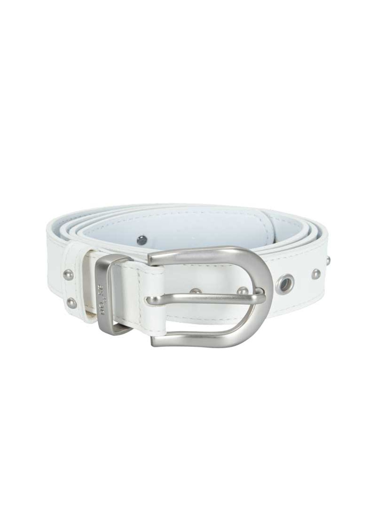 애즈온(ASON) TWINS EYELET BELT / WHITE