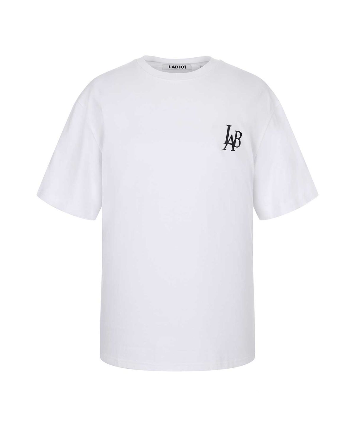 랩원오원(LAB101) 타원 라인 로고 티셔츠 (BLACK)