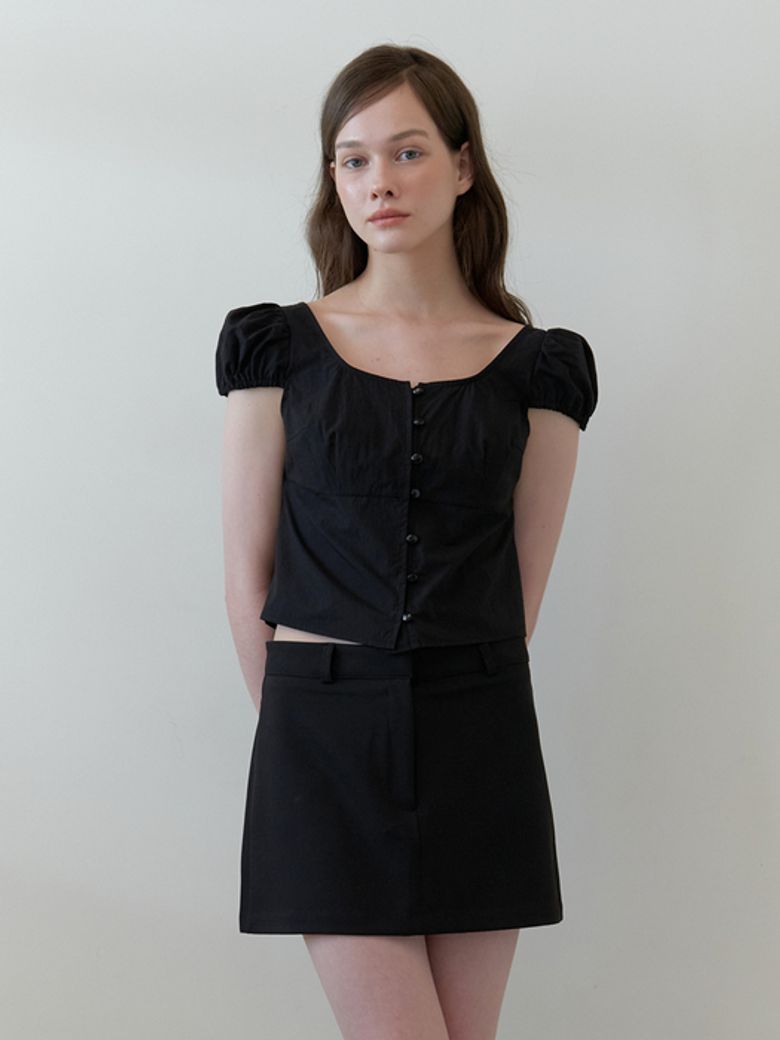 bebe blouse top - black