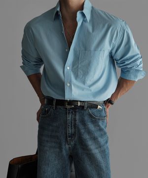 베이직 코튼 셔츠 [소라]