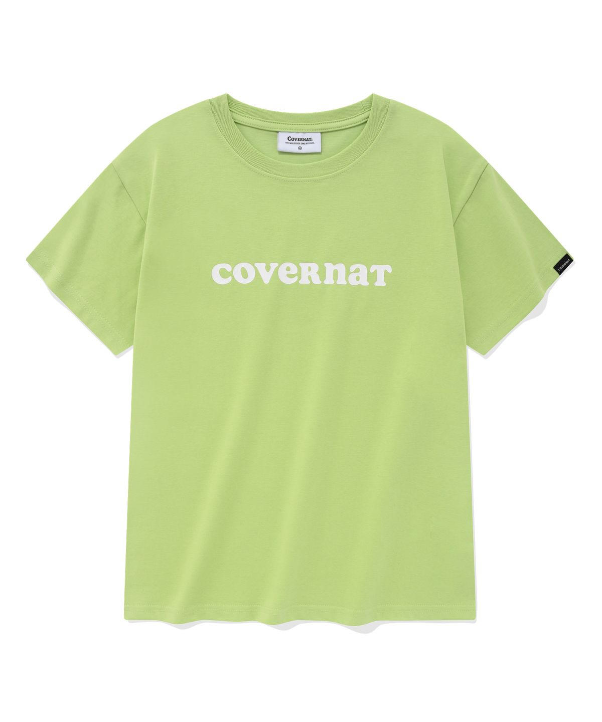 커버낫 우먼(COVERNAT WOMAN) 우먼 쿠퍼 로고 티셔츠 Lime