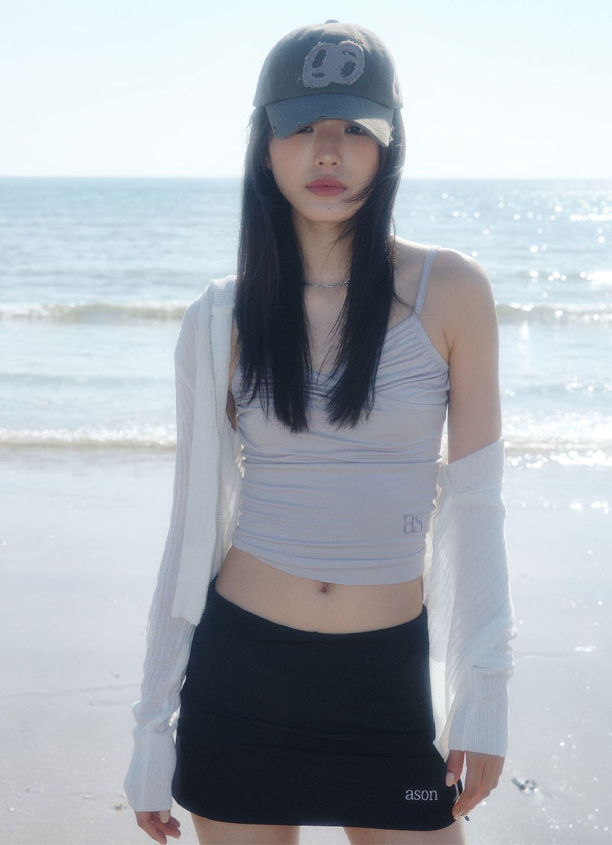 애즈온(ASON) PAIRING SLEEVELESS / GRAY