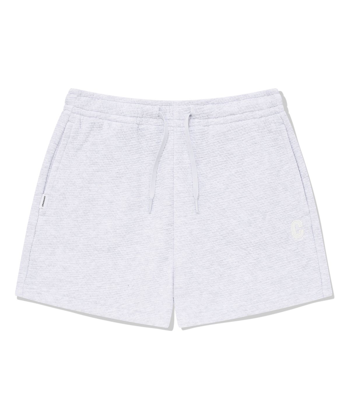 커버낫 우먼(COVERNAT WOMAN) 우먼 C 로고 엠보 스웻 쇼츠 Heather Gray