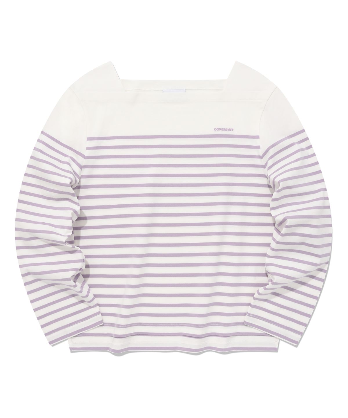 커버낫 우먼(COVERNAT WOMAN) 우먼 스트라이프 롱슬리브 Lavender