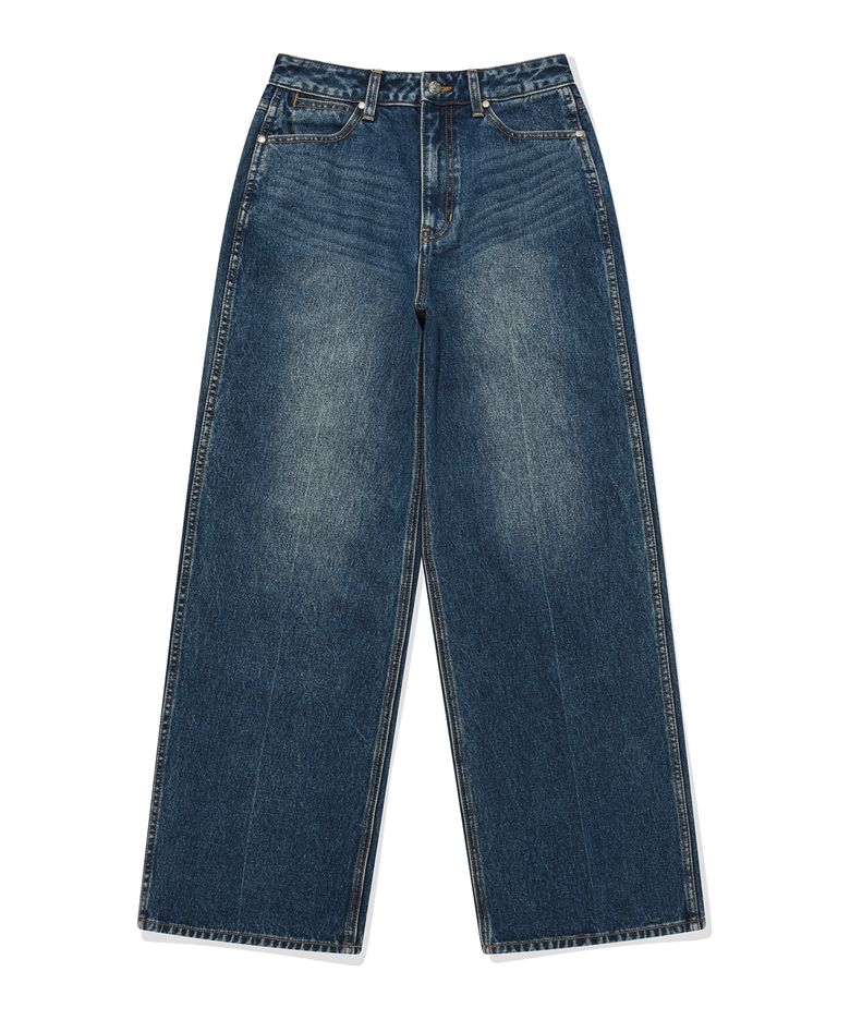 [COVERNAT X WRANGLER] 우먼 오리지널 레직기 데님 팬츠 Indigo Medium