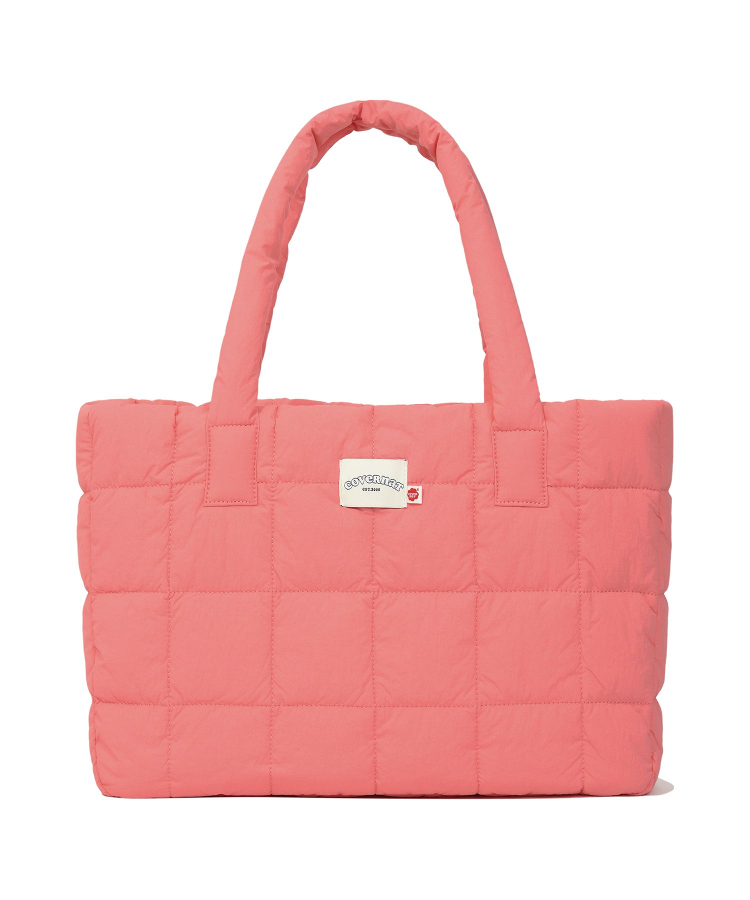 ★COVERNAT WOMAN★ Cloverheart quilted mini tote bag pink CO MUSINSA | COVERNAT WOMAN Clover Heart Sasha Mini Tote Bag