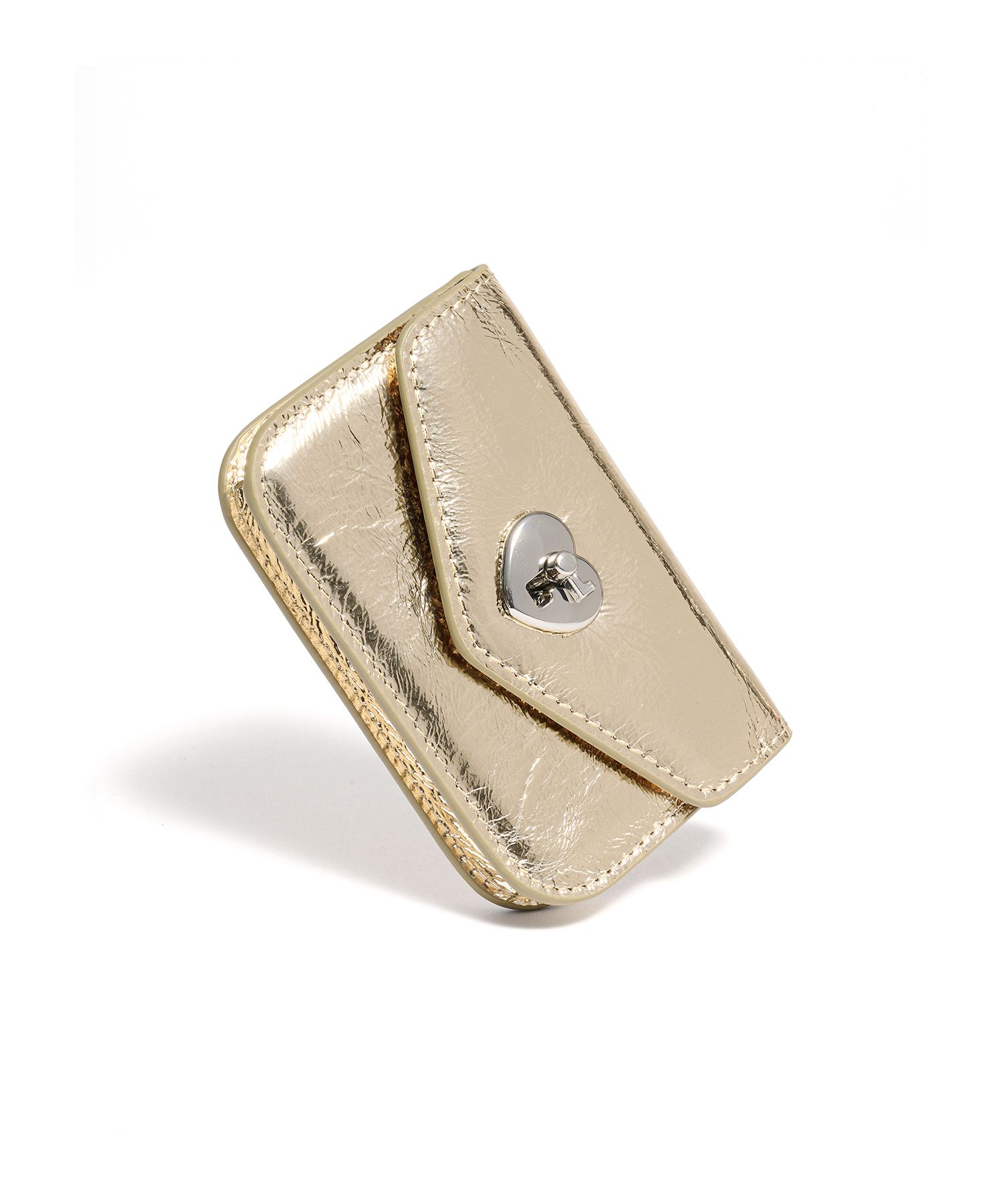 ★lemasque★ Heartlock Compact Business Card Holder Shine Bl MUSINSA | LEMASQUE Heart Lock Compact Business Card Wallet