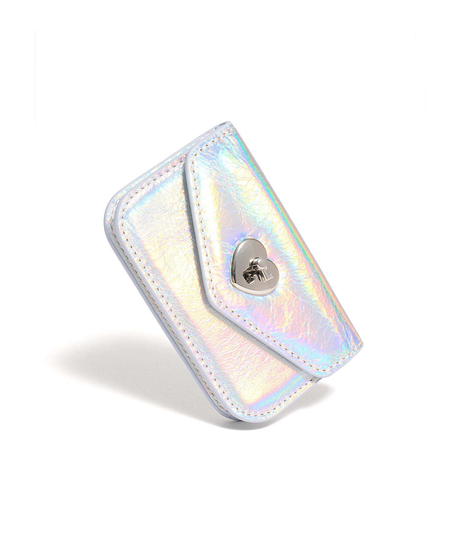 ★lemasque★ Heartlock Compact Business Card Holder Denim L1 MUSINSA | LEMASQUE Heartlock Compact business card wallet