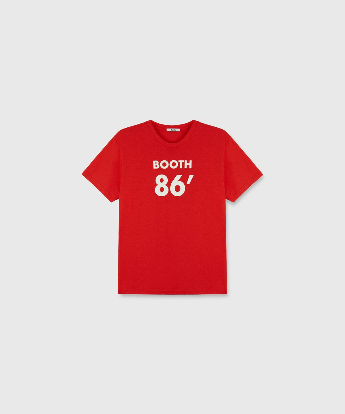 타일레(TAILLE) BOOTH 86 SOUVENIR T-SHIRT VINTAGE RED