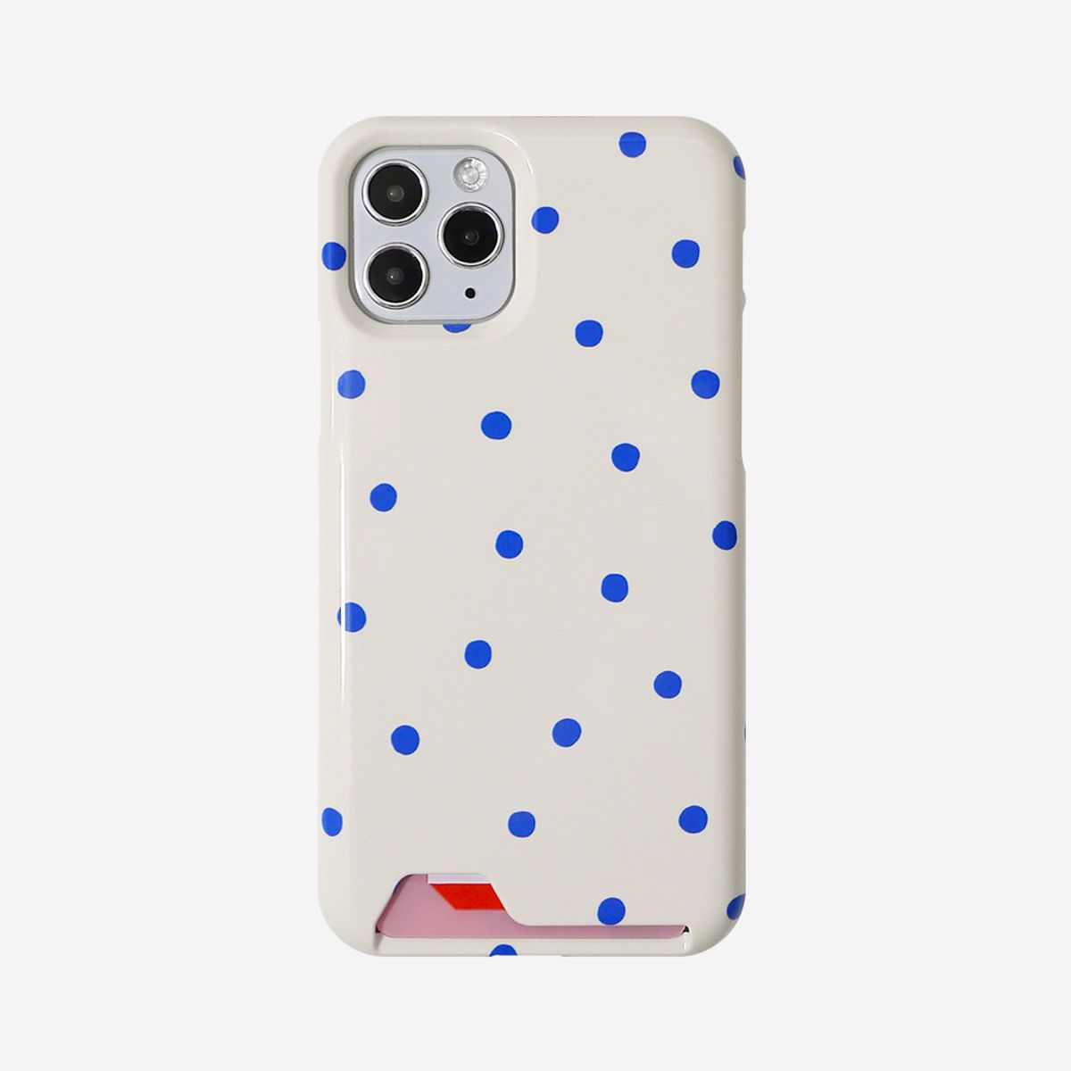 러브오낫(LOVE OR NOT) [무광]카드수납_Blue Balls-Ivory Card Phonecase