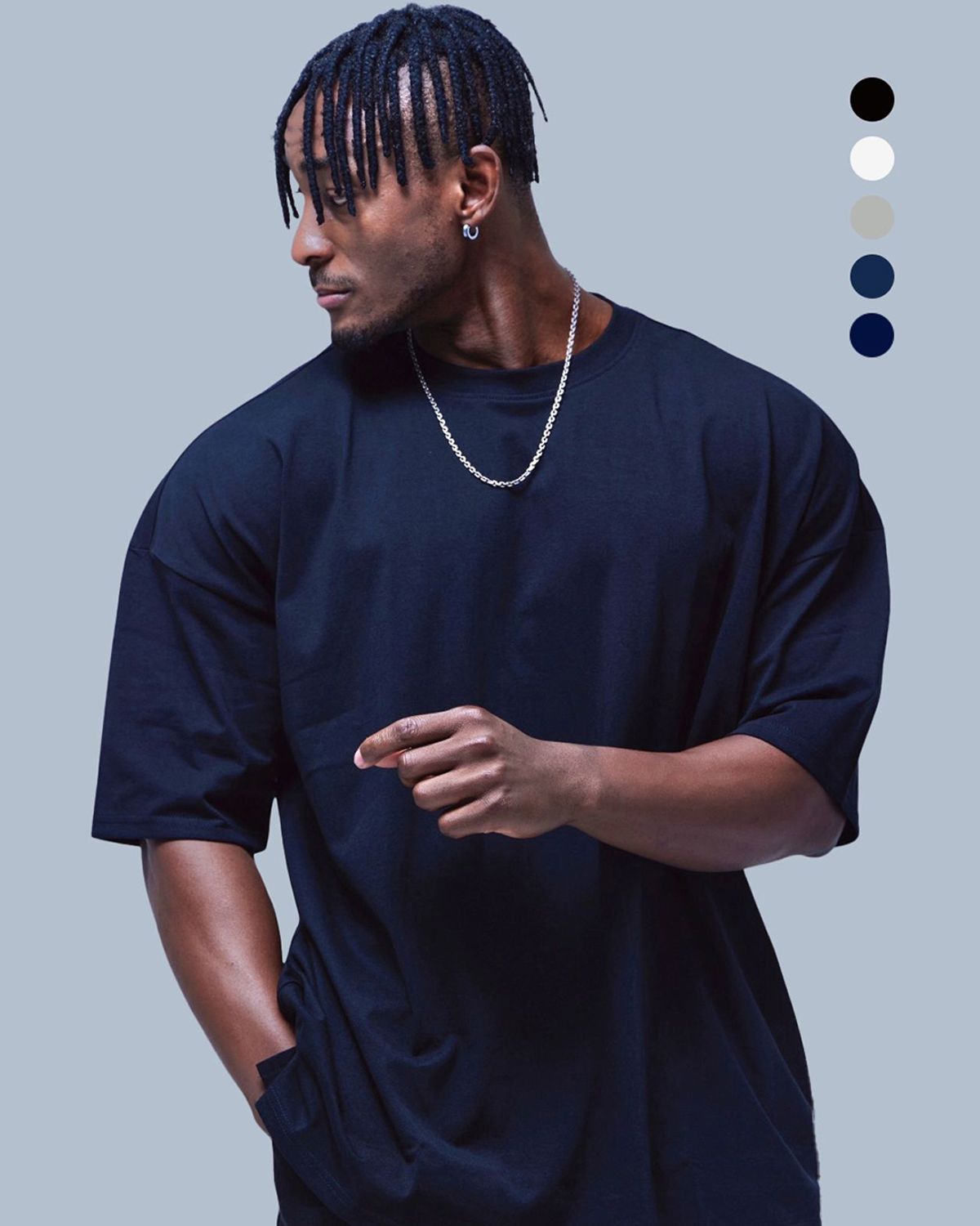 베르만 어패럴(VERMANN APPAREL) 베이직 절개 오버핏 반팔티 5colors