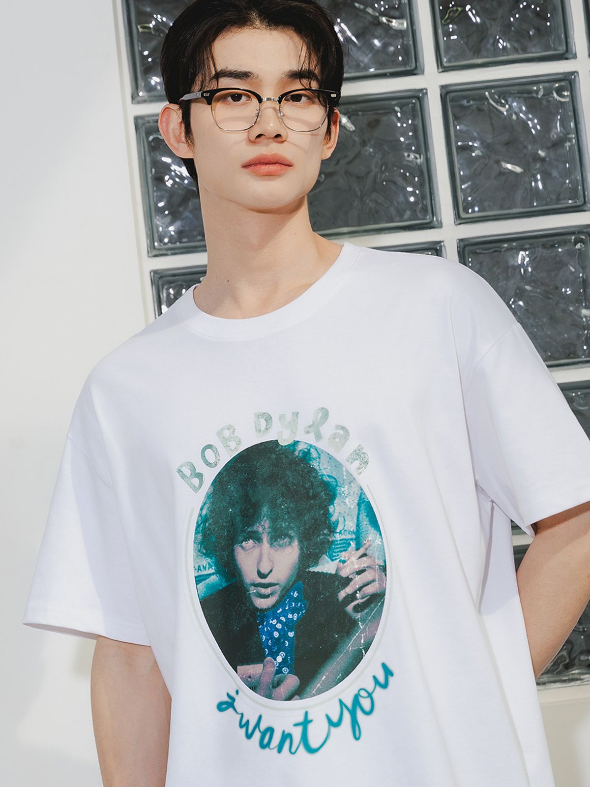 앨빈클로(ALVINCLO) BOB DYLAN 오버핏 반팔티 AST4564 (3 COLOR)