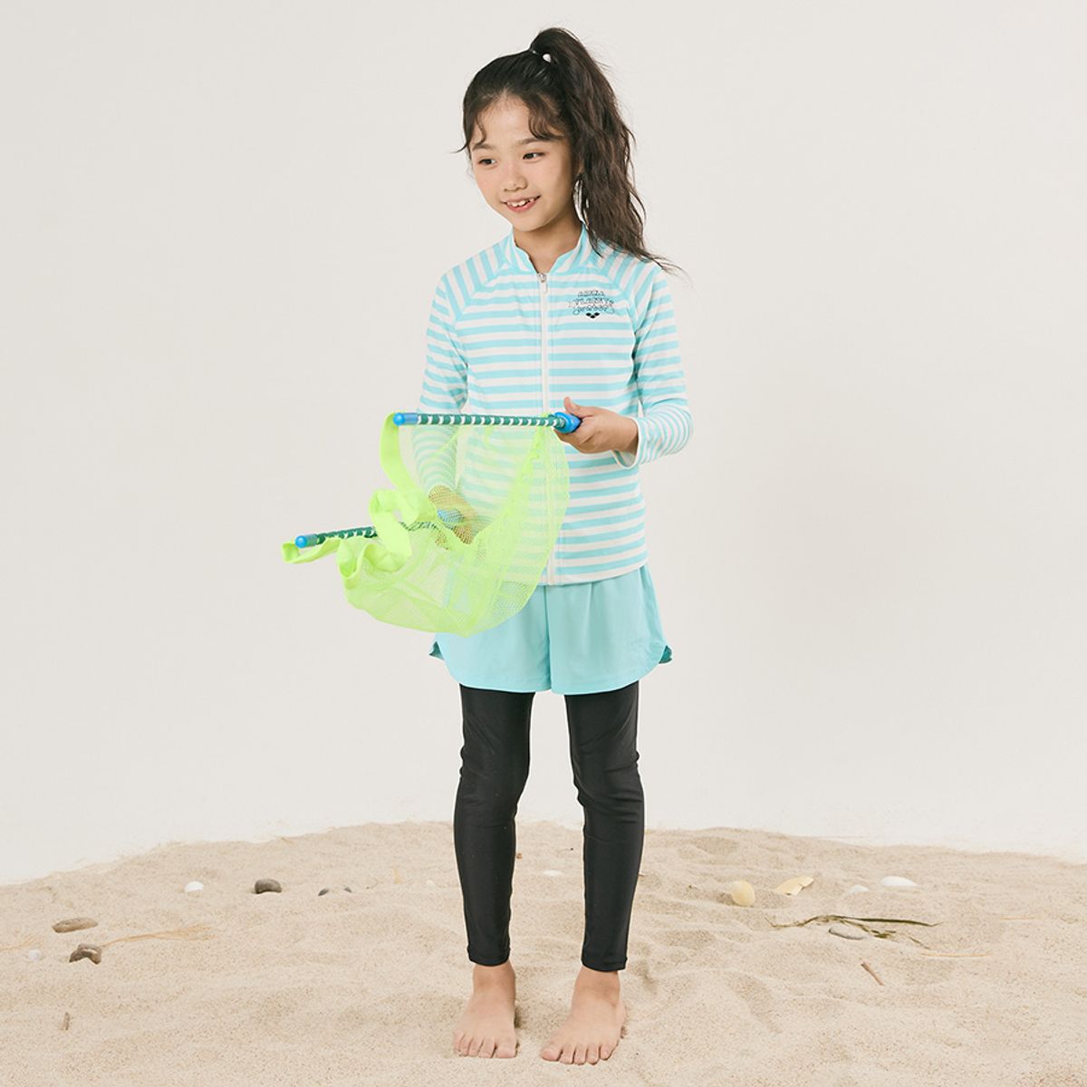 아레나 키즈(ARENA KIDS) 에브리데이 아동 레저 9부 레깅스 팬츠 A4BG1GE02MNT
