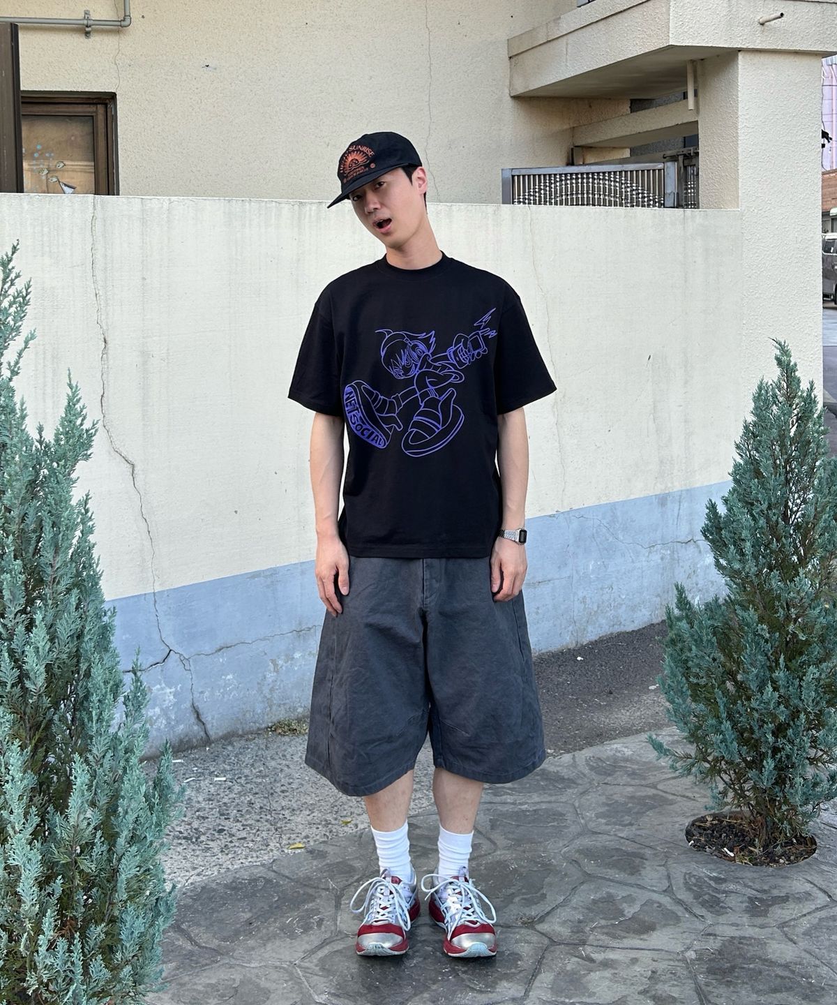 넷소셜클럽(NET SOCIAL CLUB) 싸이버 보이 반팔티 (블랙)