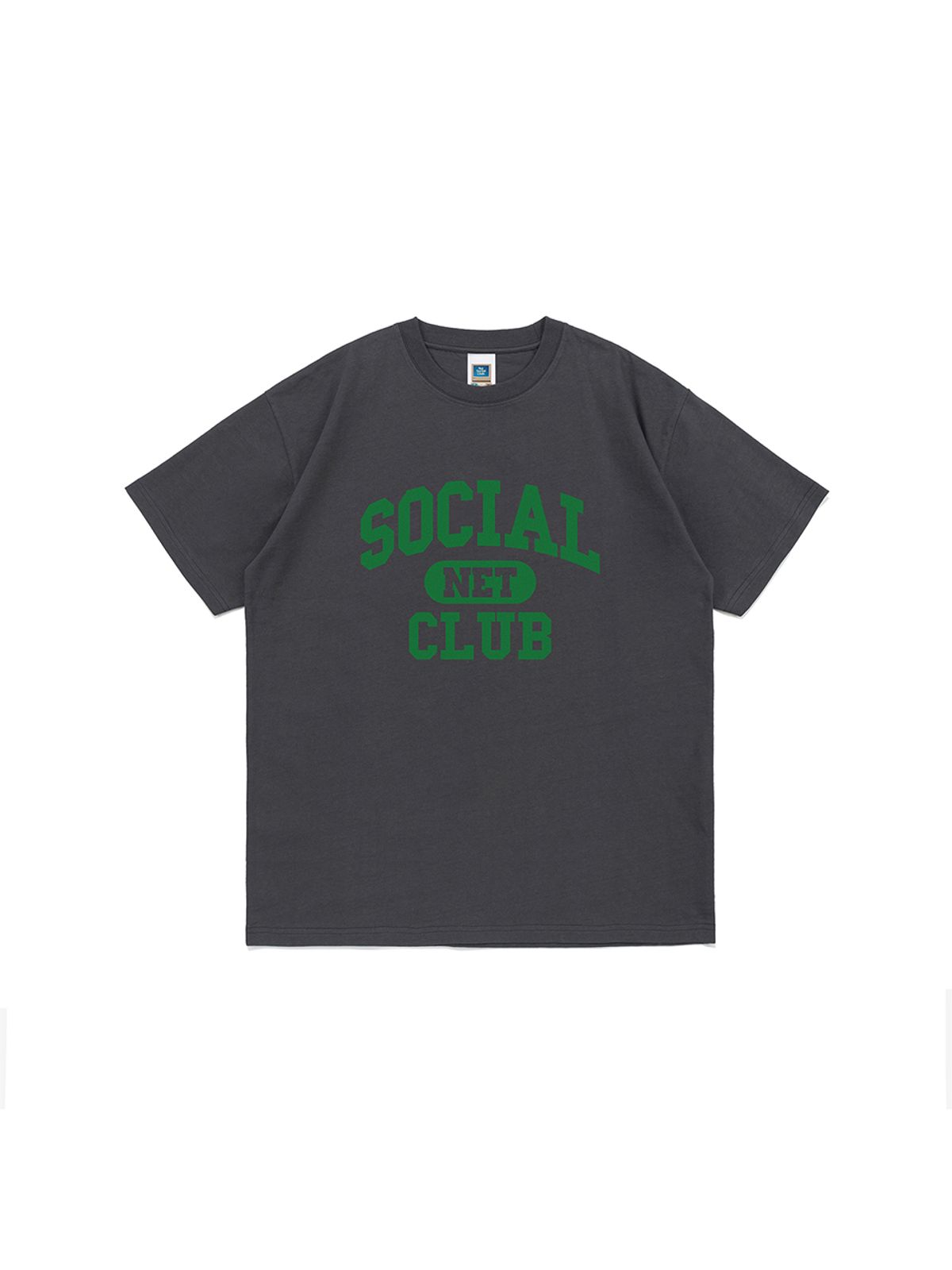 넷소셜클럽(NET SOCIAL CLUB) SNC 컬리지 반팔티 (차콜)