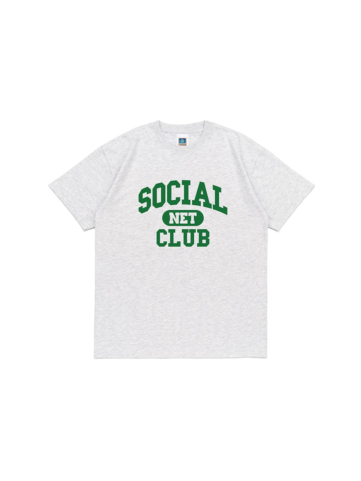 넷소셜클럽(NET SOCIAL CLUB) SNC 컬리지 반팔티 (라이트멜란지)