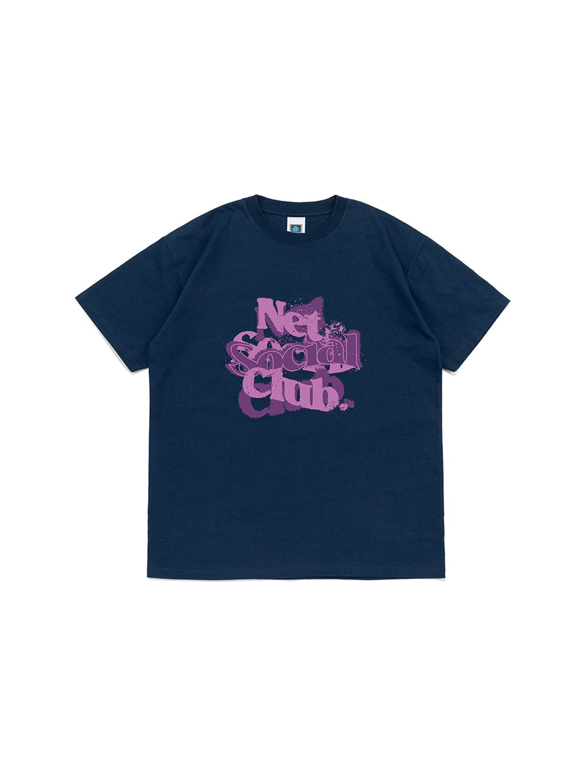 넷소셜클럽(NET SOCIAL CLUB) 그런지 위에브 반팔티 (다크블루)