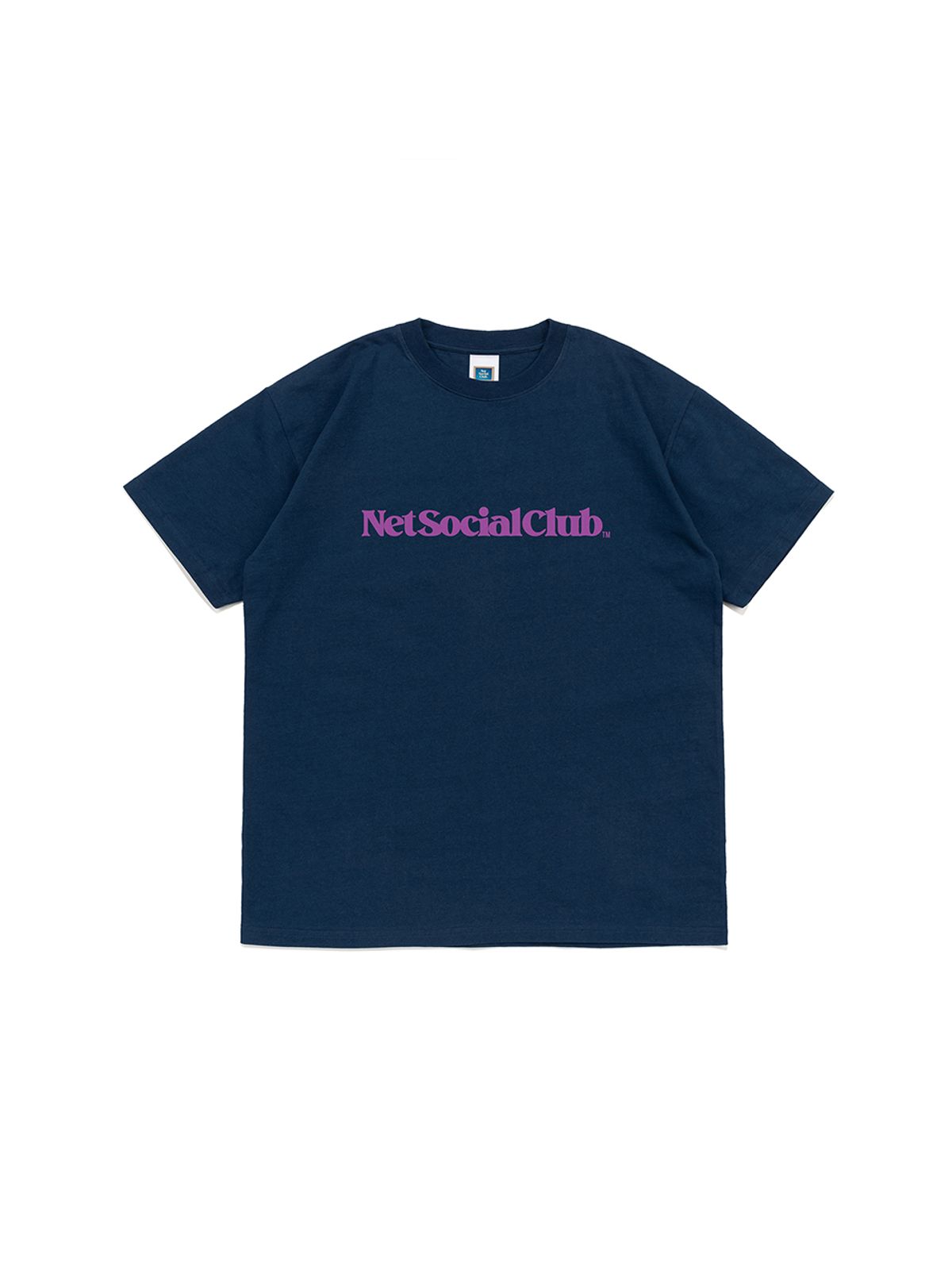 넷소셜클럽(NET SOCIAL CLUB) 비비드 스트레이트 로고 반팔티 (다크블루)