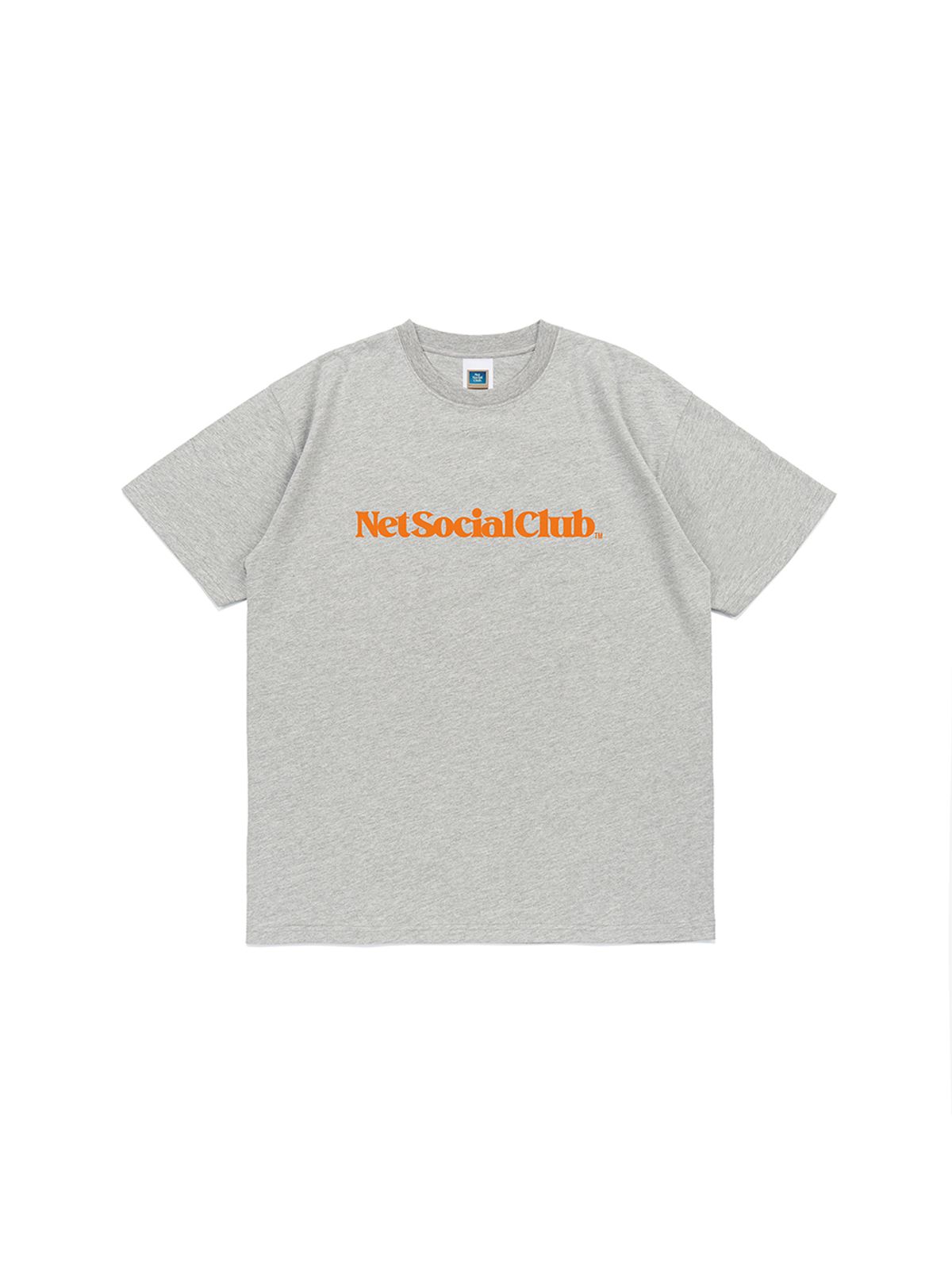 넷소셜클럽(NET SOCIAL CLUB) 비비드 스트레이트 로고 반팔티 (멜란지)