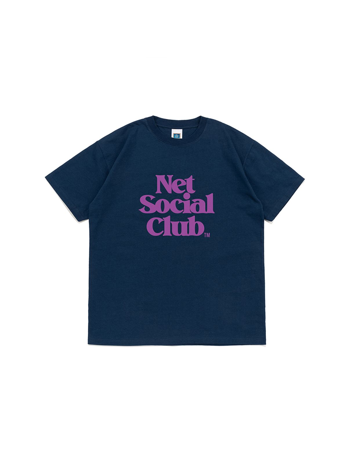 넷소셜클럽(NET SOCIAL CLUB) 비비드 OG 로고 반팔티 (다크블루)