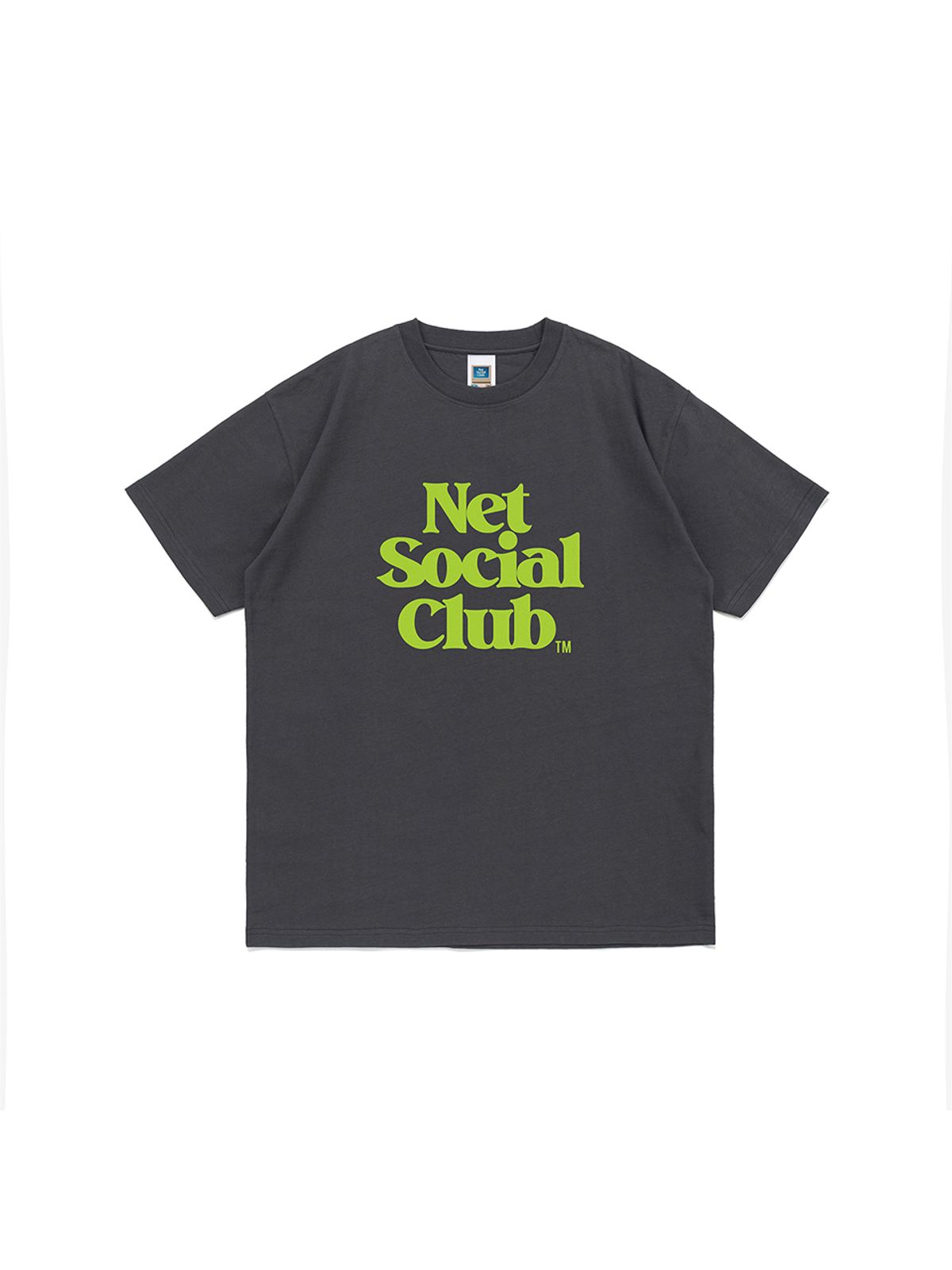 넷소셜클럽(NET SOCIAL CLUB) 비비드 OG 로고 반팔티 (차콜)