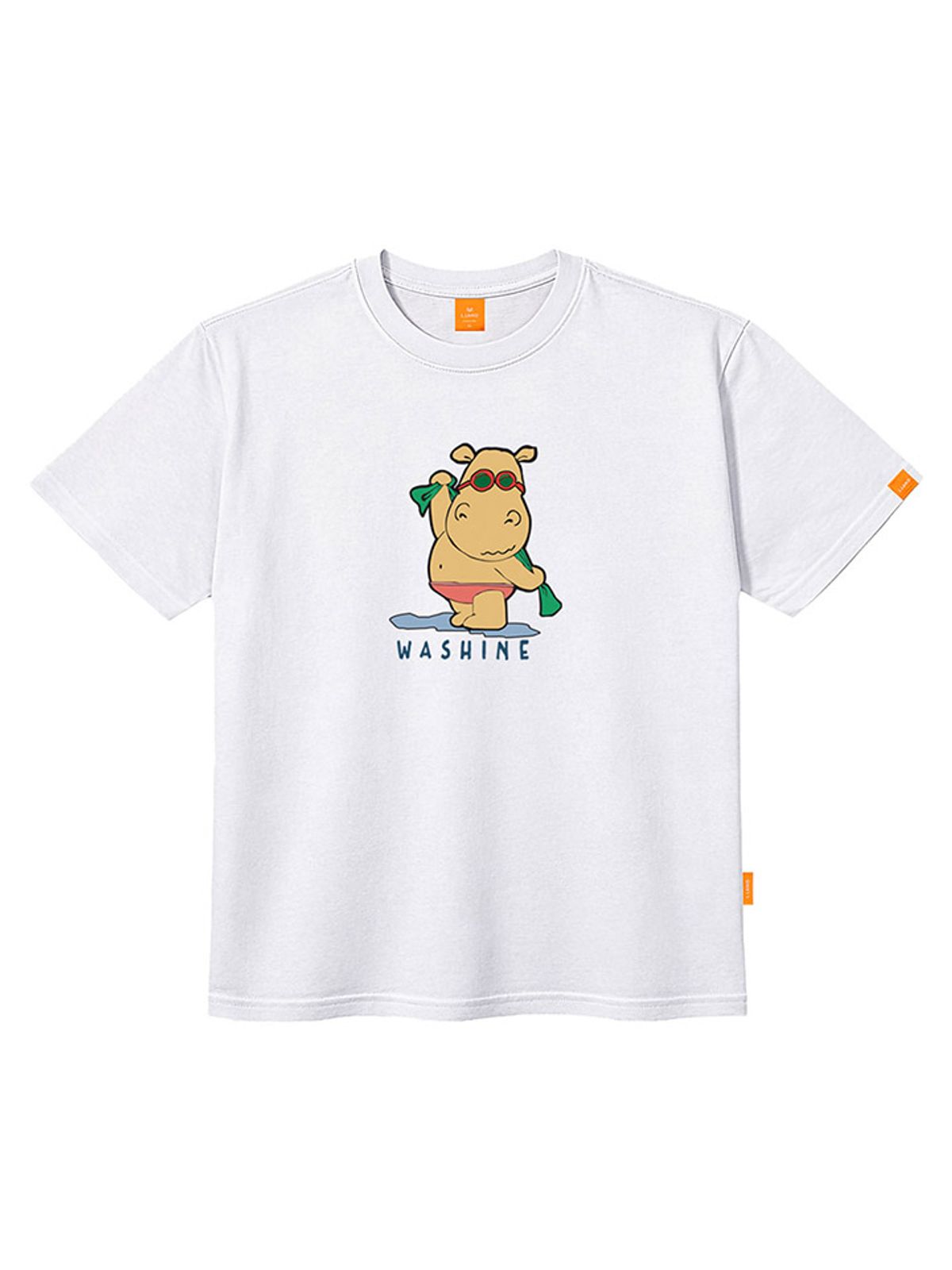 엘라모(LLAMO) 워싱히뽀 반팔티셔츠 남녀공용 빅사이즈 S~4XL