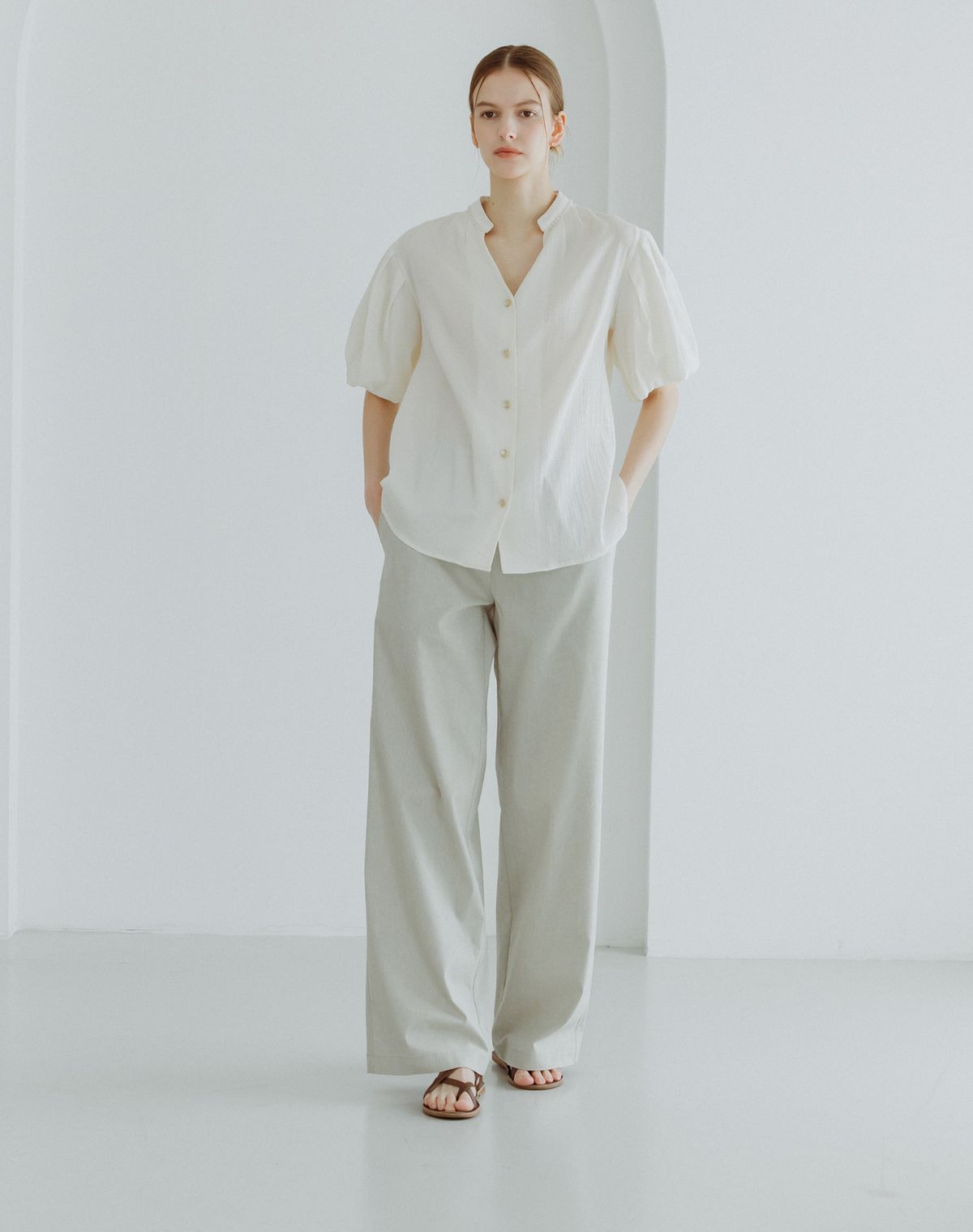 지에마르(GIEMAR) 섬머 밴딩 팬츠 카키 SUMMER BANDING PANTS KHAKI