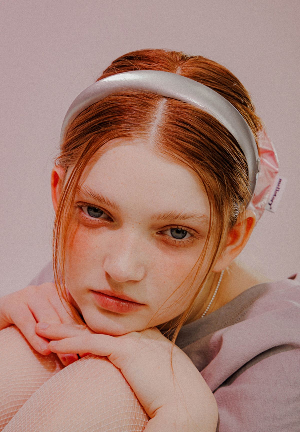 멜로토리(MELLOTORY) 심플 샤이니 헤어밴드 (실버)