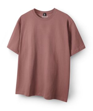 스탠다드 무지 라운드 반팔 티셔츠 HA-1030 HAR1002 모카핑크