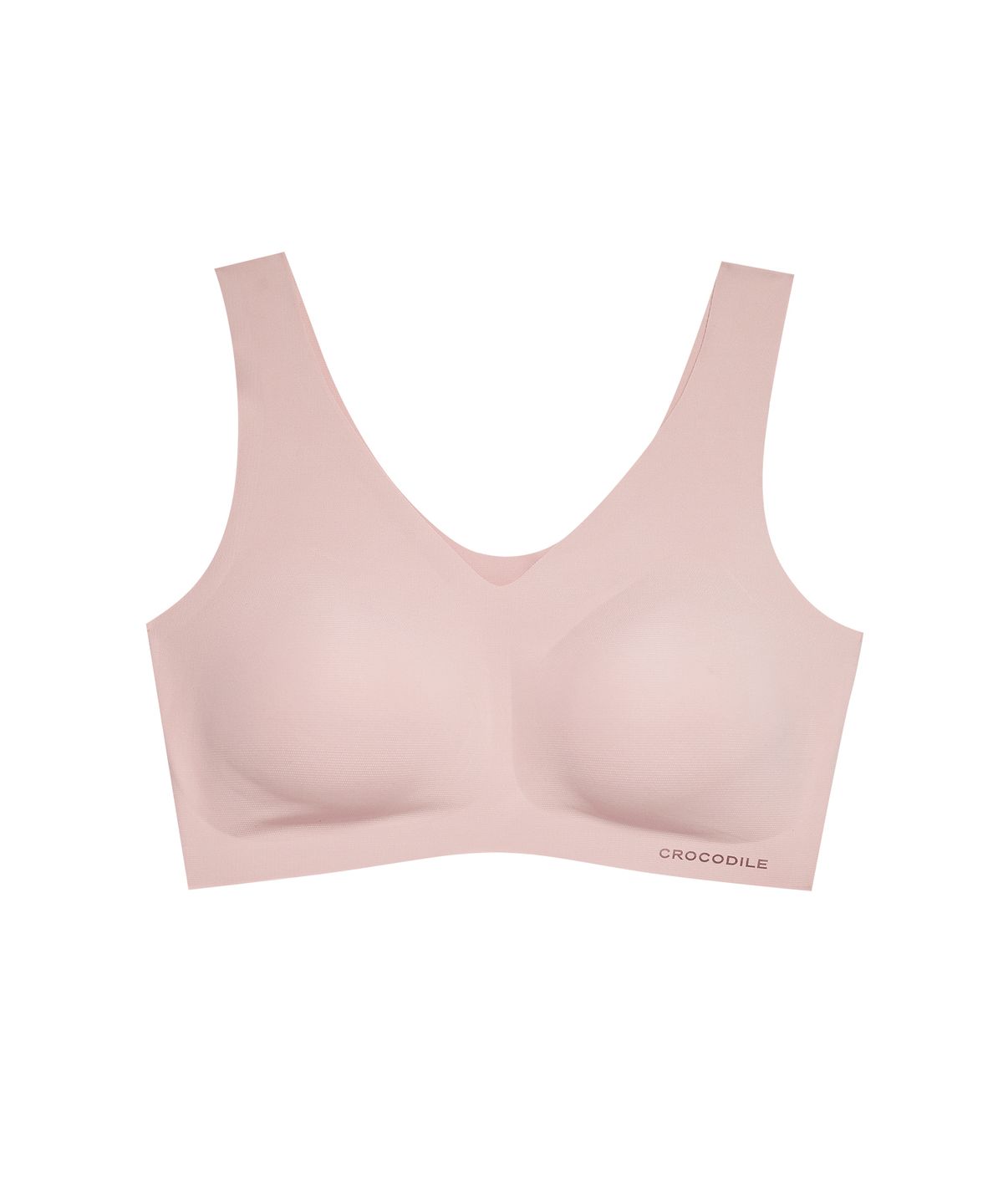 크로커다일 이너웨어(CROCODILE INNERWEAR) 라이크라 인견쉘론 V넥 일체형 브라