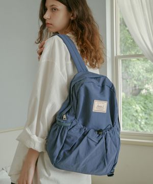 스트링 백팩 딥블루