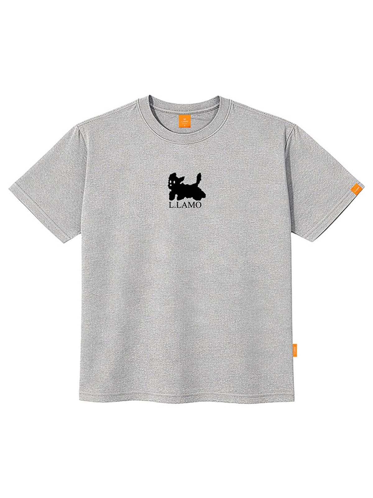 엘라모(LLAMO) 흰검둥이 반팔티셔츠 남녀공용 빅사이즈 S~4XL