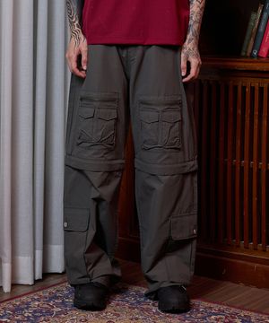 멀티 포켓 유틸리티 디테처블 팬츠 차콜