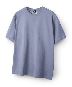스탠다드 무지 라운드 반팔 티셔츠 HA-1030 HAR1002 블루
