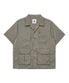 멀티 포켓 유틸리티 반팔 셔츠 그레이