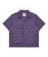 멀티 포켓 유틸리티 반팔 셔츠 퍼플