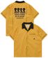 에일리언 아트웍 볼링 반팔 셔츠 옐로우