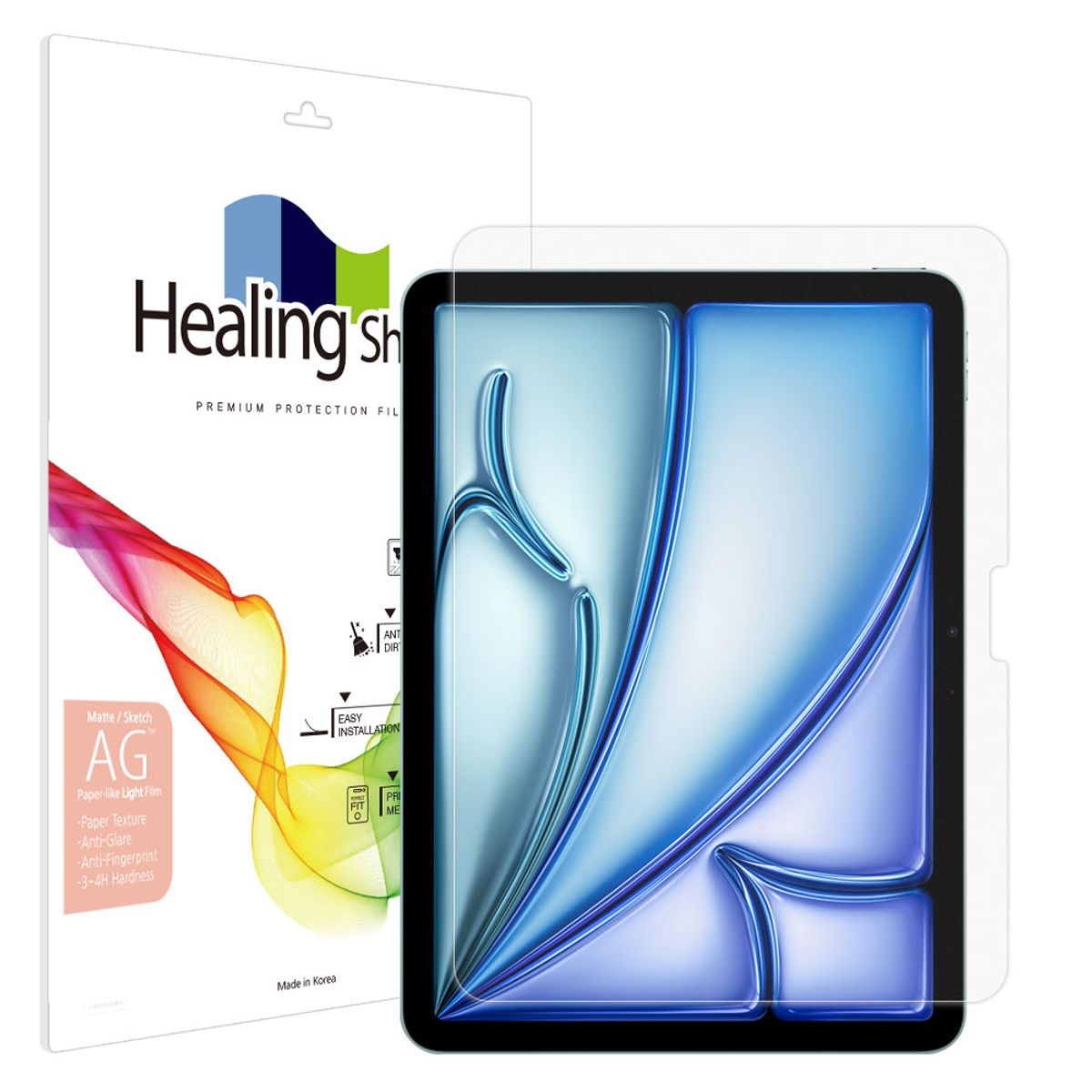 힐링쉴드(HEALINGSHIELD) [1pack] 아이패드 에어 6세대 11 종이질감 Light 액정보호필름
