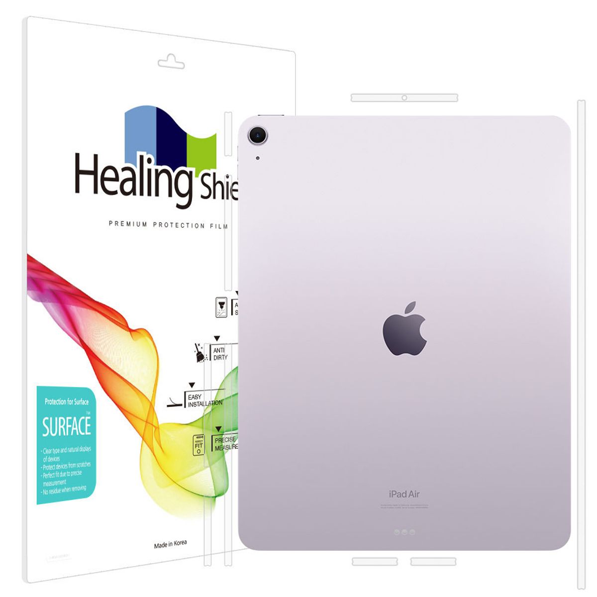 힐링쉴드(HEALINGSHIELD) [1pack] 아이패드 에어 6세대 13 무광 측면테두리 보호필름 2매